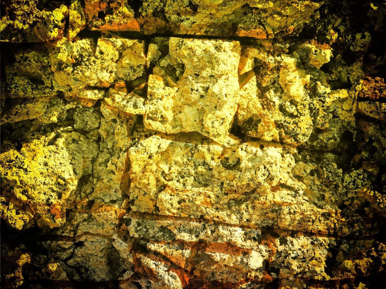 Texture Of Yellow Stone In The Garden photo