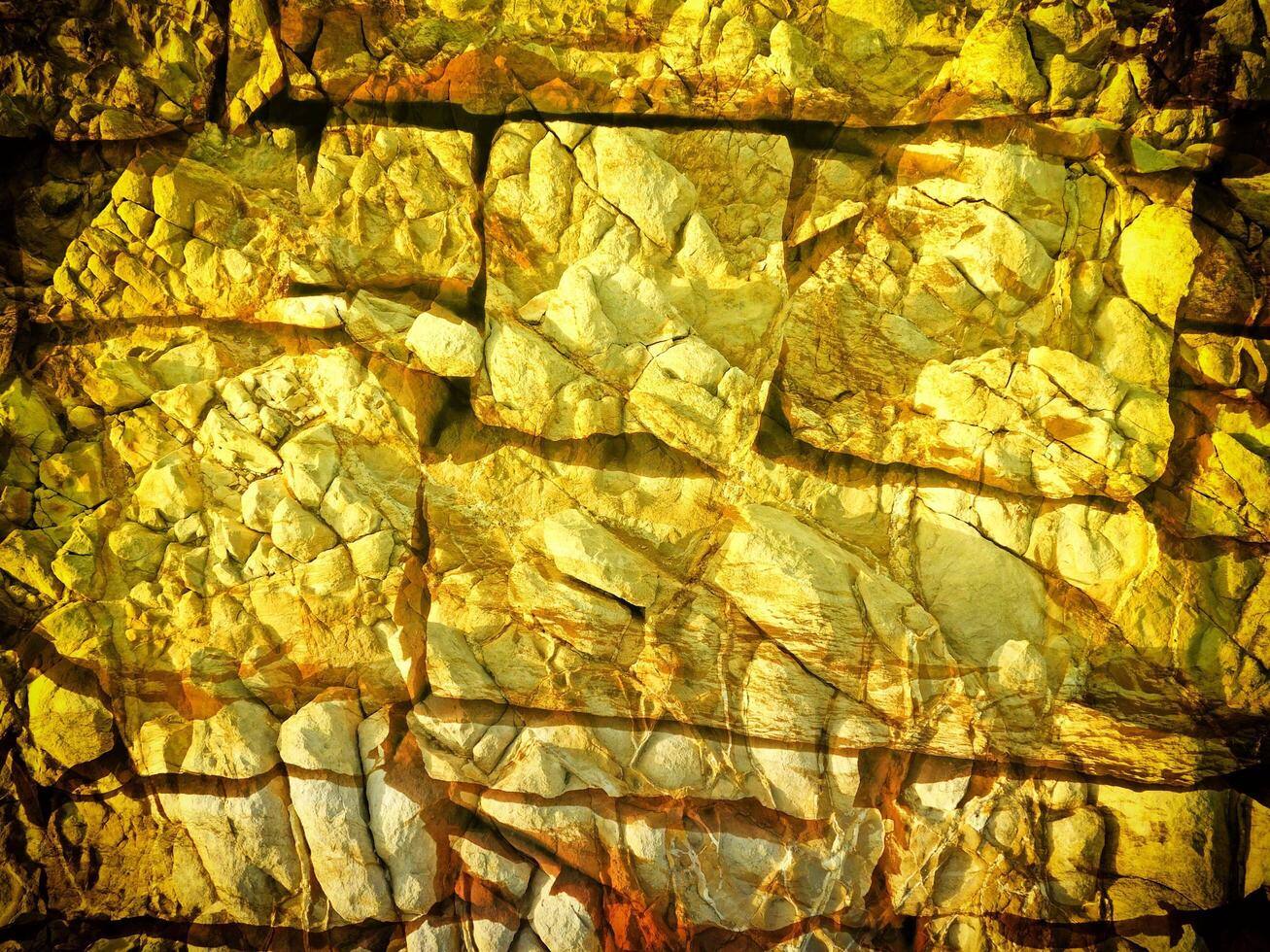 Texture Of Yellow Stone In The Garden photo