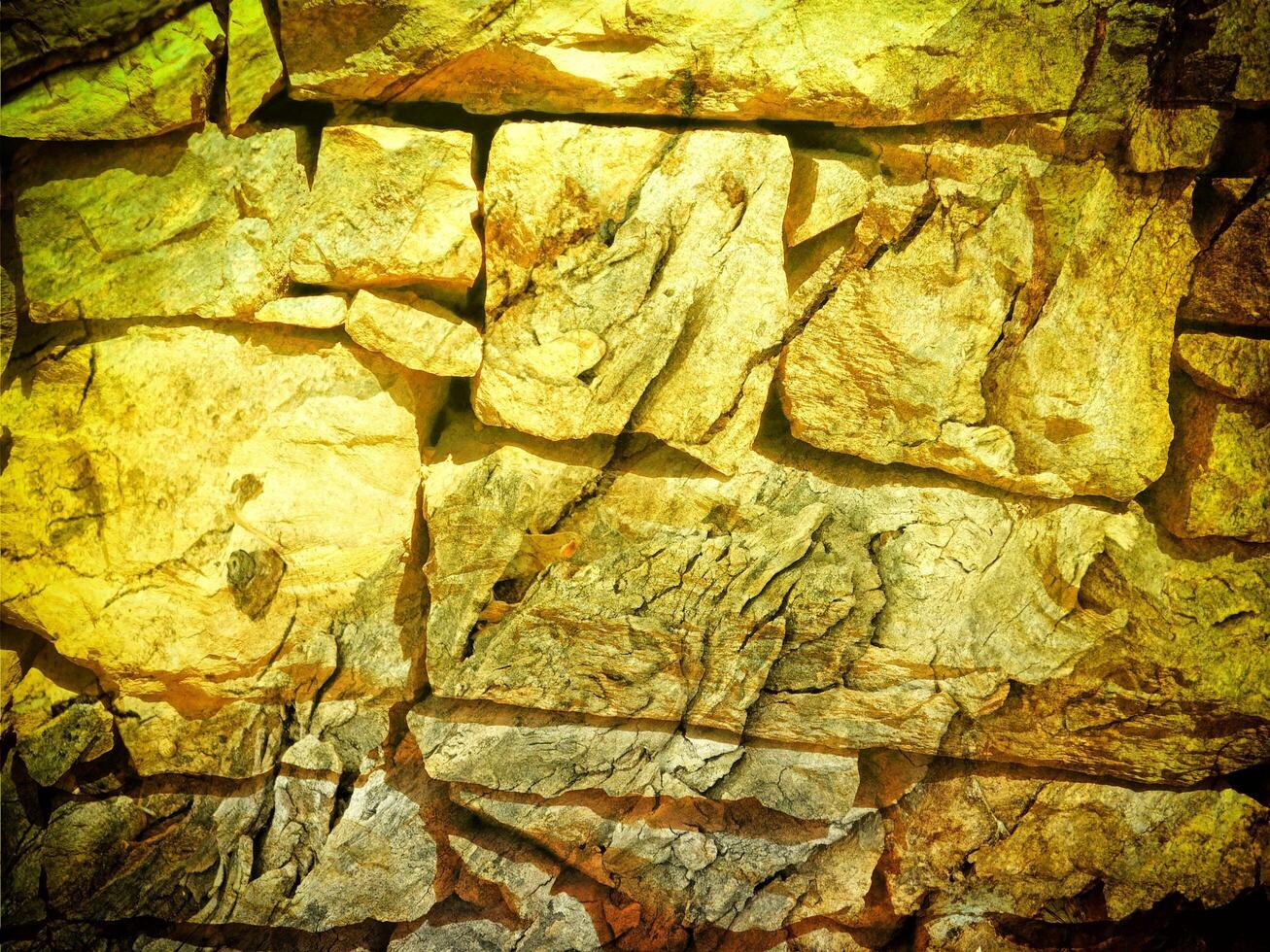 Texture Of Yellow Stone In The Garden photo