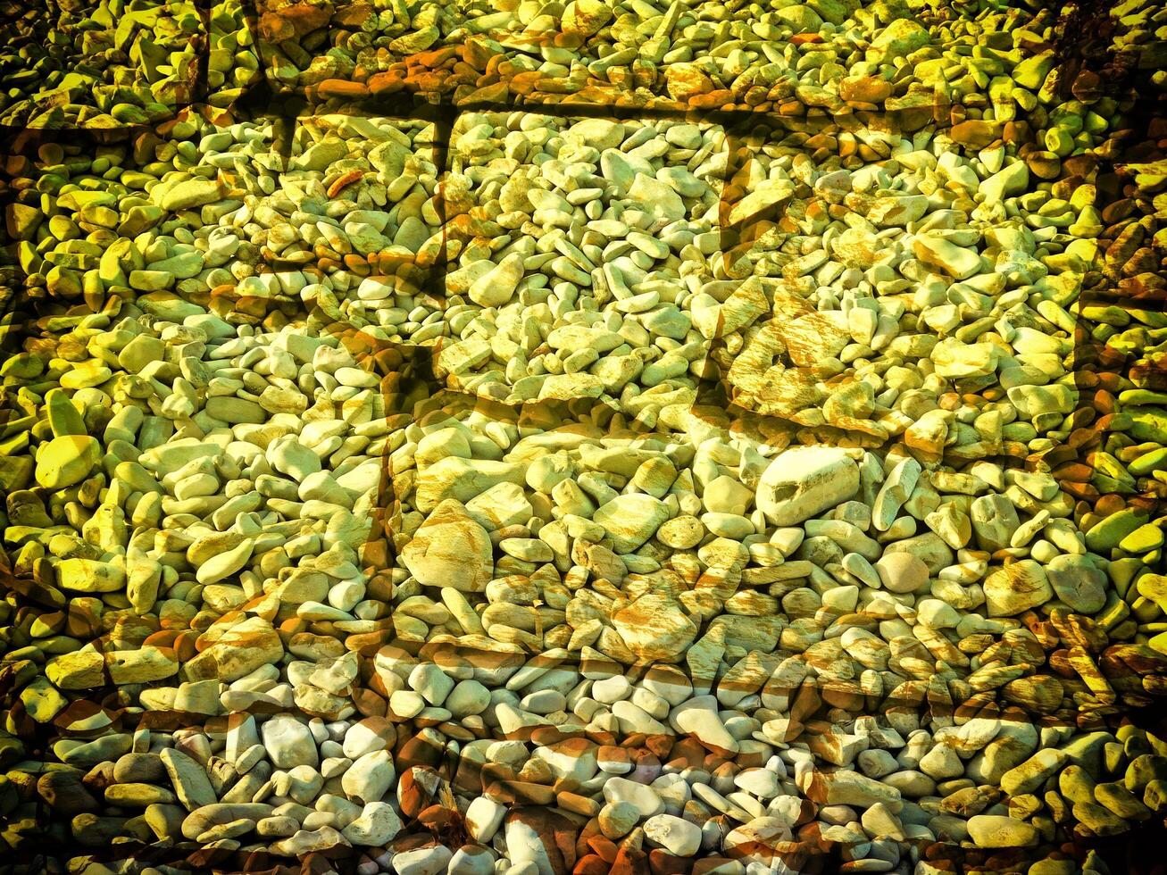 Texture Of Yellow Stone In The Garden photo