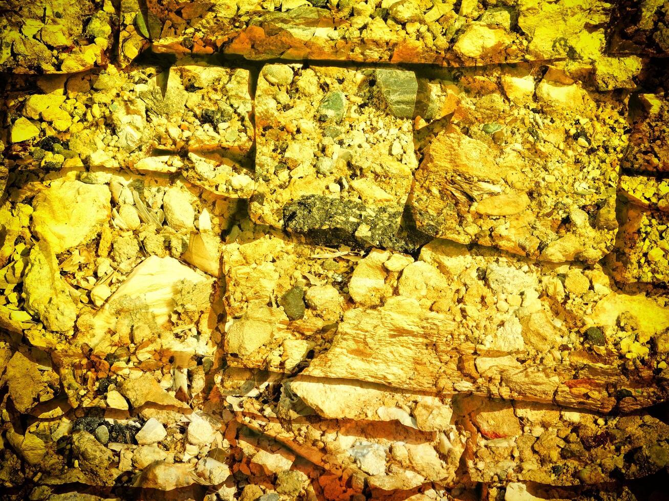 Texture Of Yellow Stone In The Garden photo
