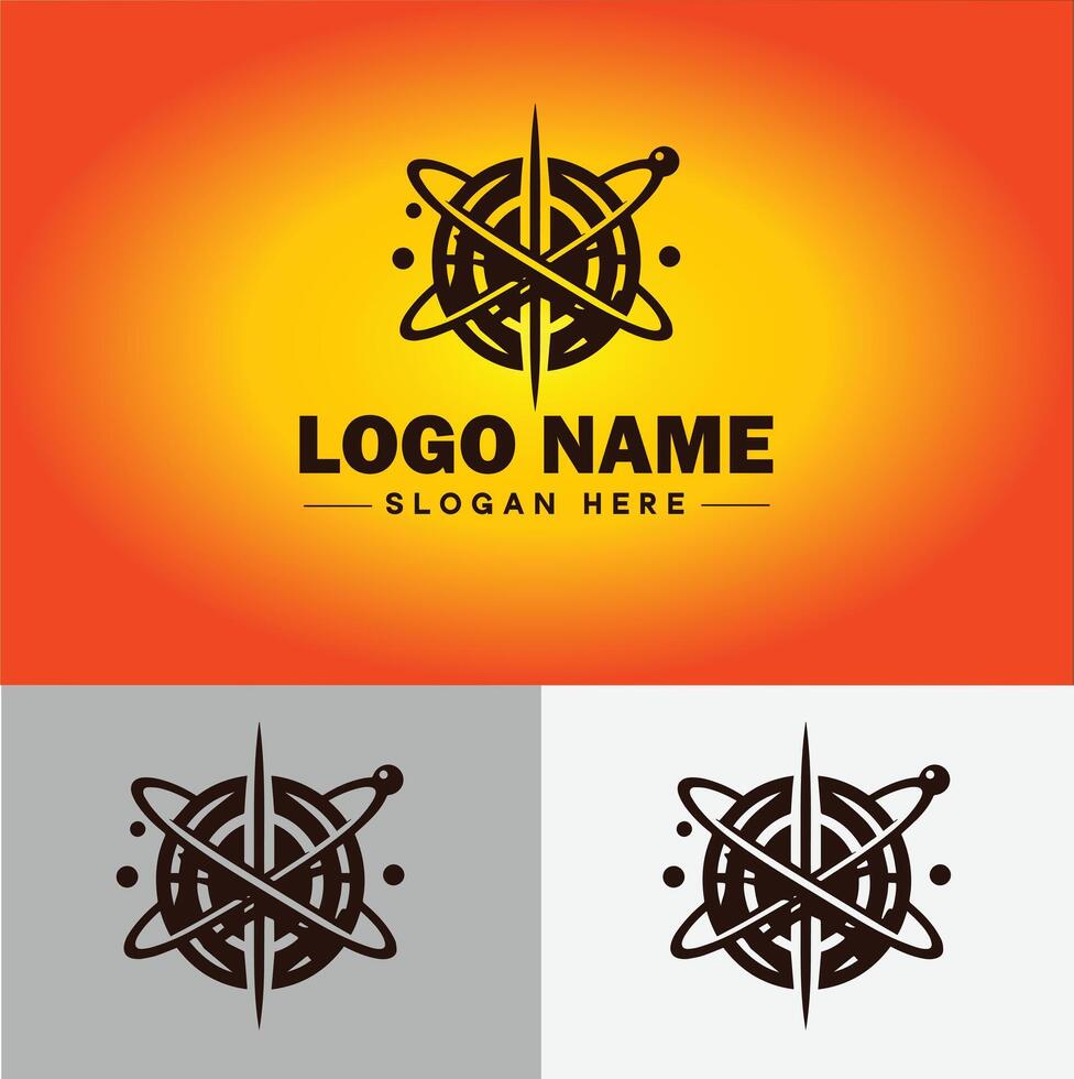 Compass logo icon vector art graphics for business brand app icon direction compass logo template