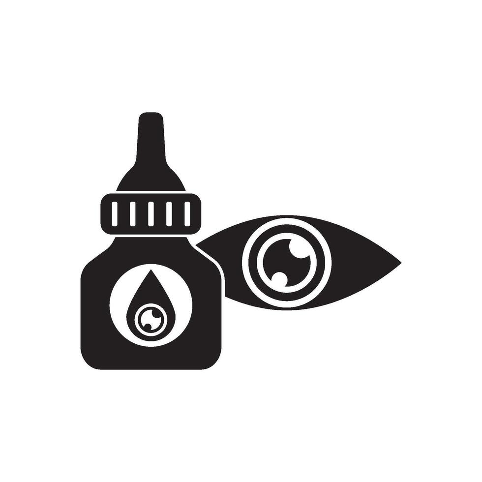 eye drops icon vector illustration design template