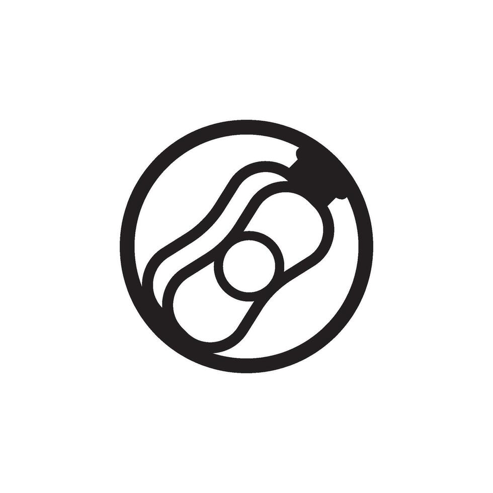 Baby powder logo icon, vector illustration design