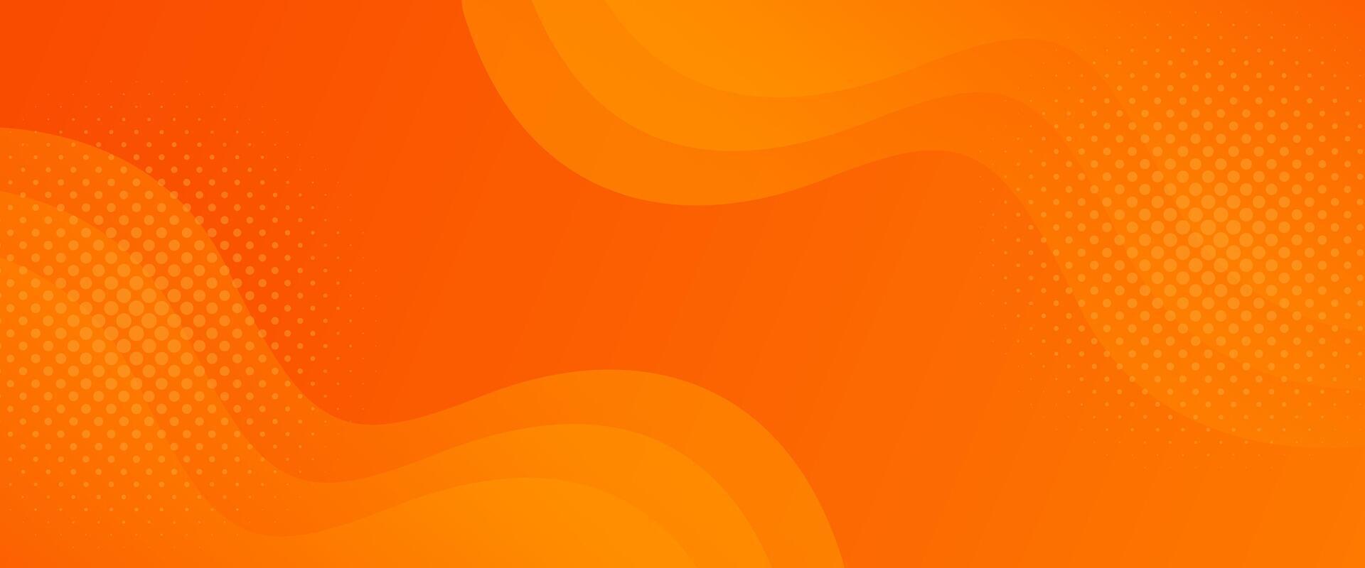 Abstract colorful orange curve background, orange gradient dynamic banners with wave shapes. Suitable for sales templates, events, ads, web, and headers vector