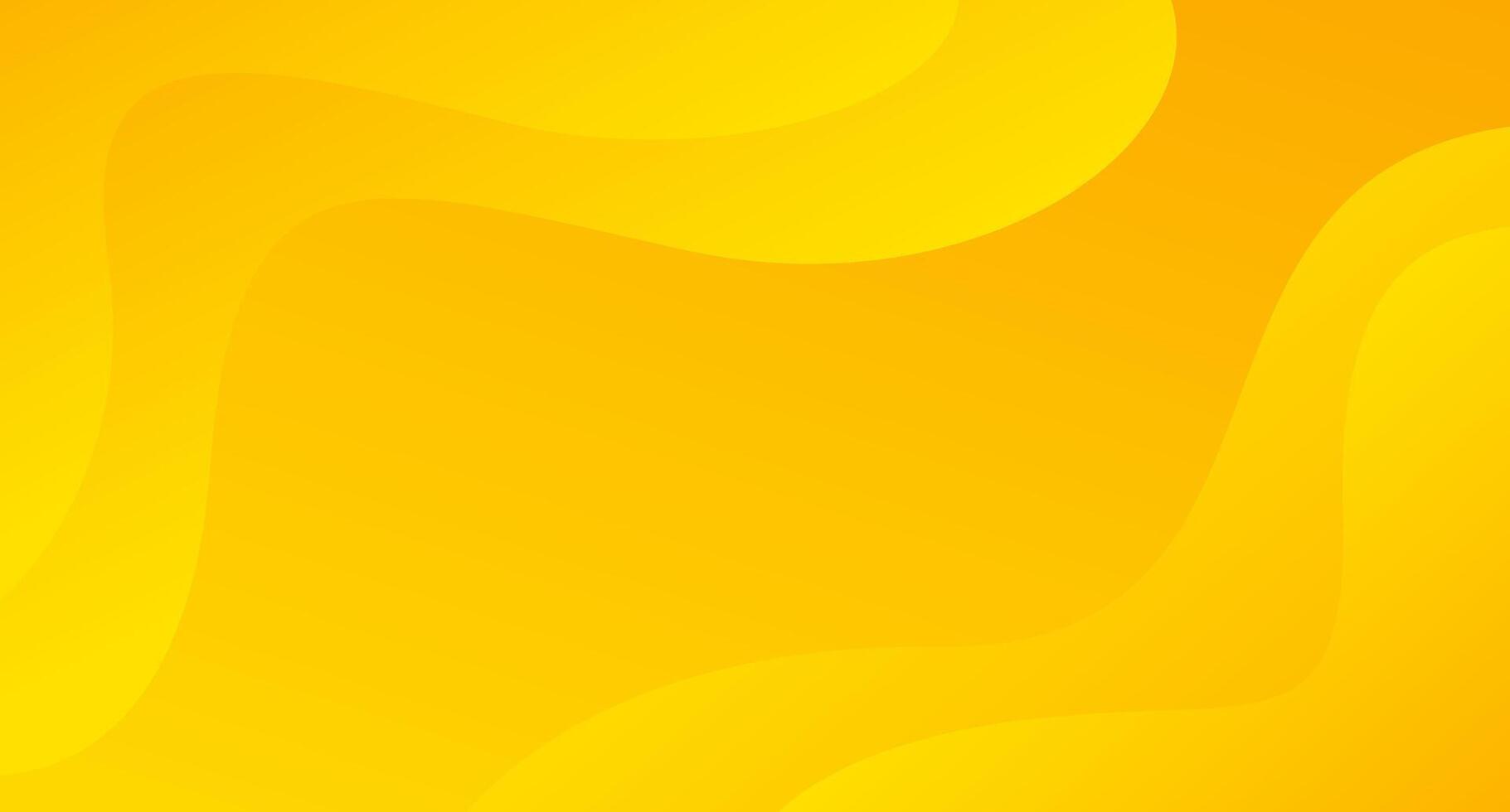 Bright yellow dynamic abstract background. Modern lemon orange color. Fresh template banner for web, pages, sales, events, holidays, parties, and falling. waving shapes with soft shadow vector