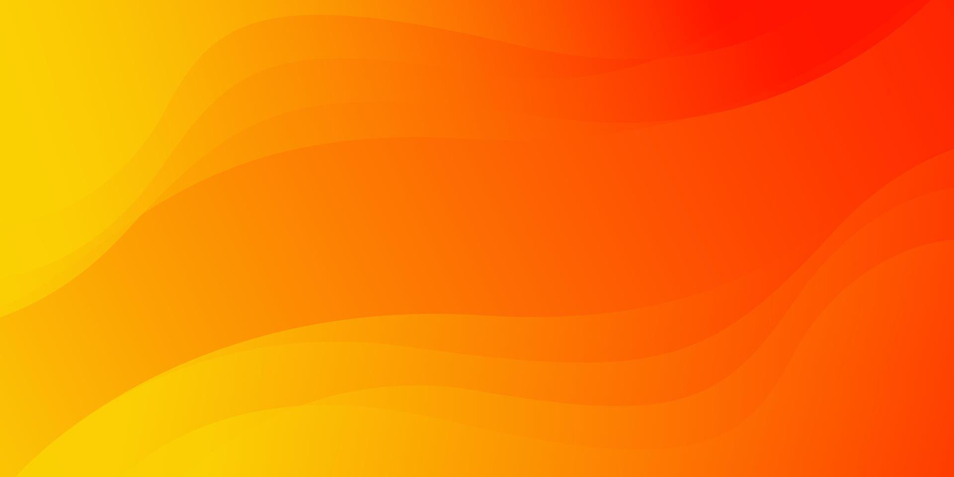 sencillo naranja amarillo degradado antecedentes con resumen ondulación formas Fresco modelo bandera para ventas, eventos, vacaciones, fiestas, veranos, y que cae vector