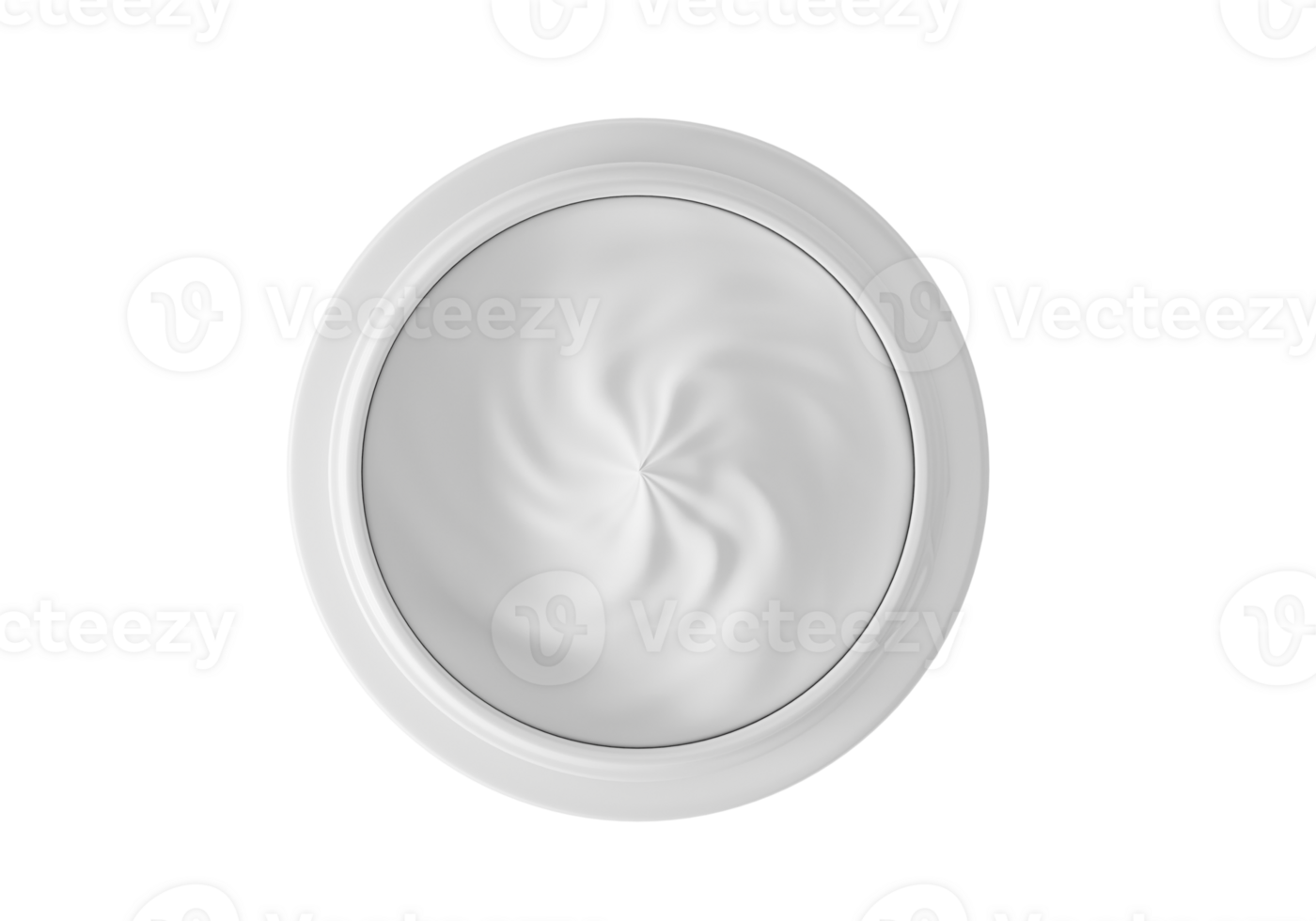 close up of beauty cream container, transparent background png