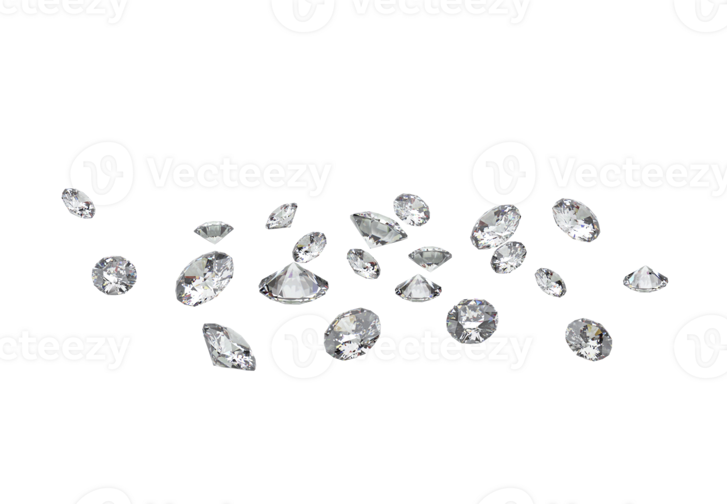 Expensive cut diamond with high quality. transparent background png