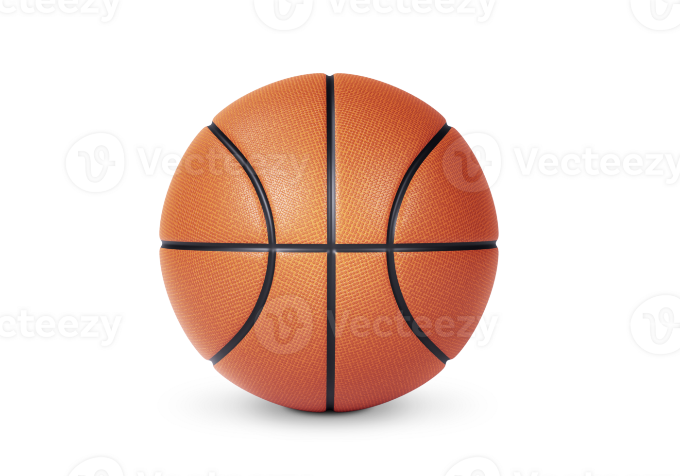 Orange basketball ball, transparent background png