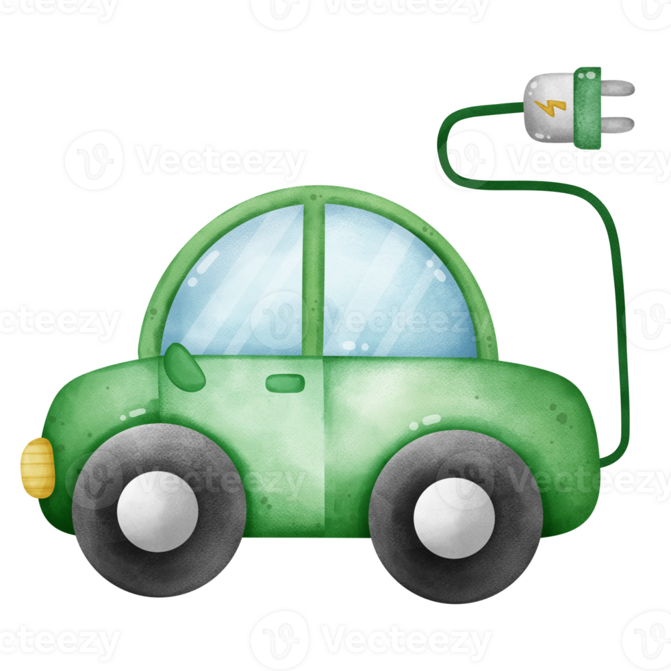 Illustration of an eco car png