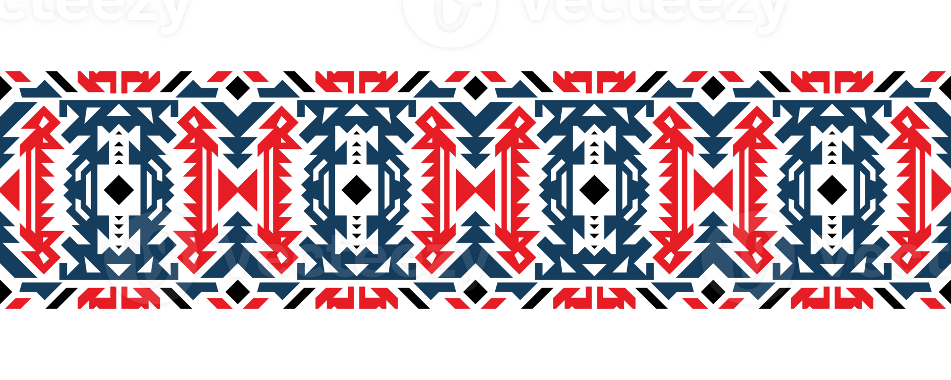 Ethnic border ornament. Geometric ethnic oriental seamless pattern. Stripe illustration. Native American Mexican African Indian tribal style. Design border, textile, fabric, clothing, carpet. png