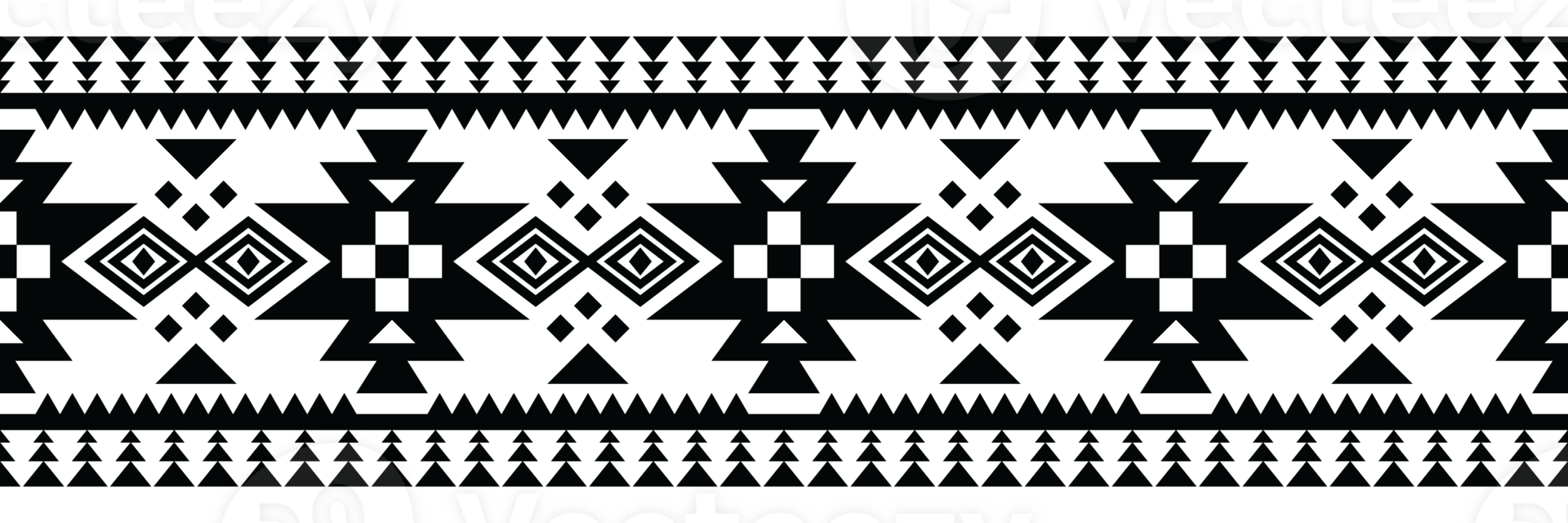 etnisch grens ornament. meetkundig etnisch oosters naadloos patroon. streep illustratie. inheems Amerikaans Mexicaans Afrikaanse Indisch tribal stijl. ontwerp grens, textiel, kleding stof, kleding, tapijt. png