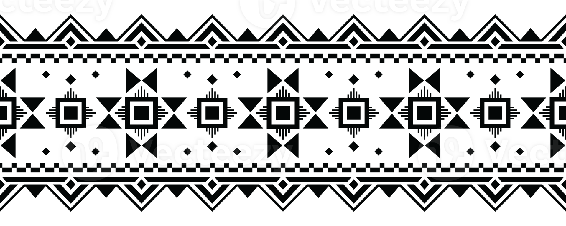 Ethnic border ornament. Geometric ethnic oriental seamless pattern. Stripe illustration. Native American Mexican African Indian tribal style. Design border, textile, fabric, clothing, carpet. png