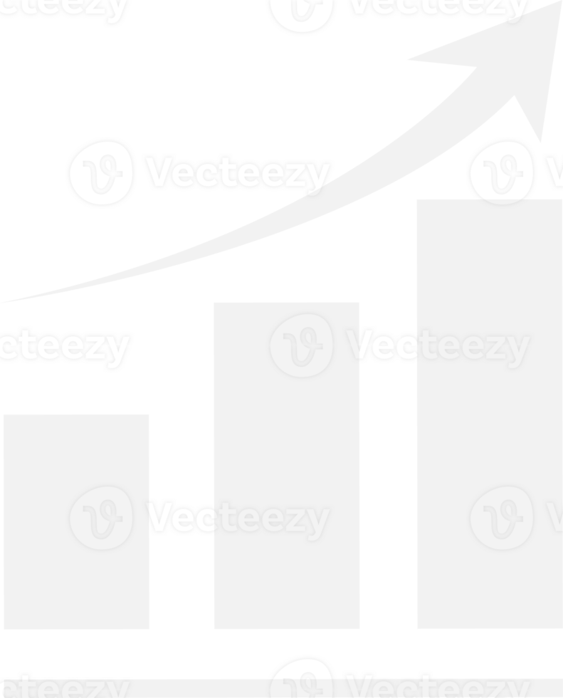 Growing graph icon illustration. png