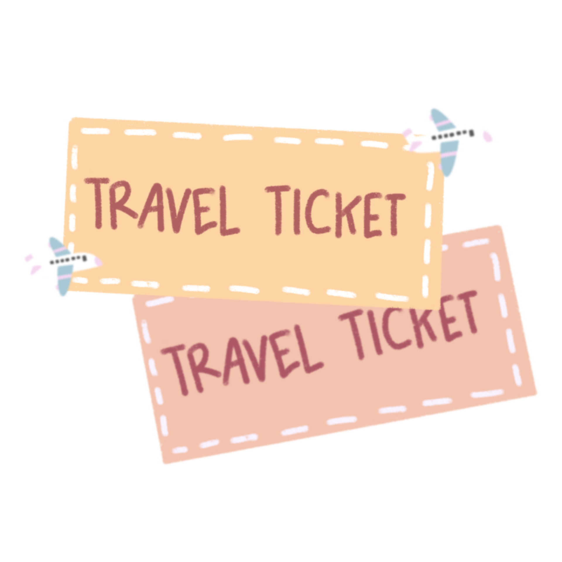 Flight tickets illustration 42535393 PNG