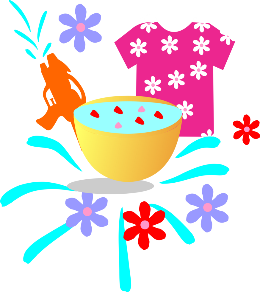 Songkran festival  icon background png