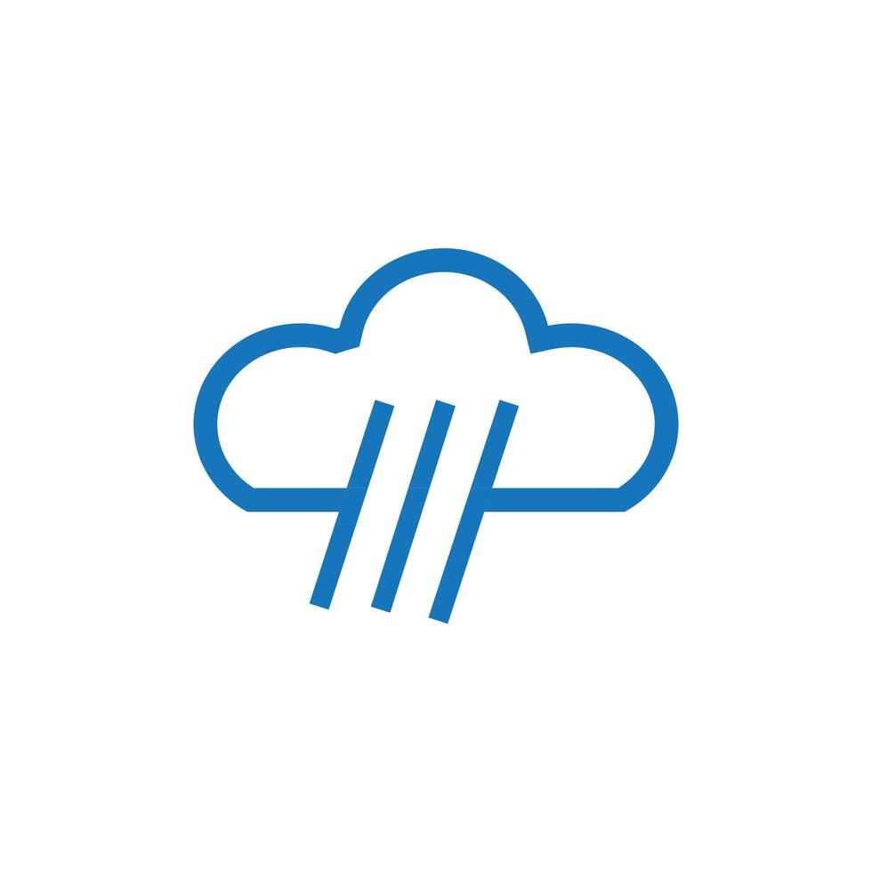 Cloud logo vector template symbol deesign