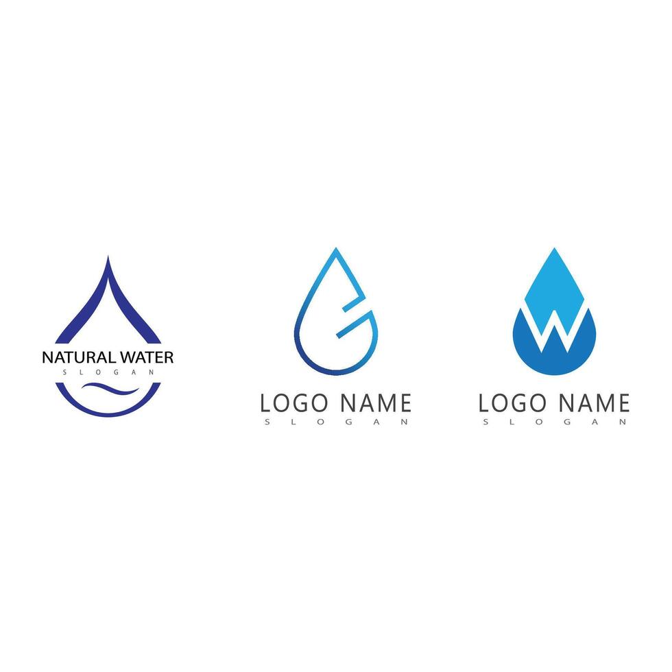 vector de plantilla de logotipo de gota de agua