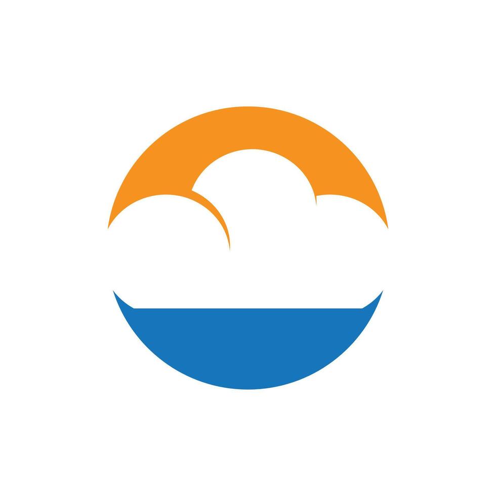 Cloud logo vector template symbol deesign