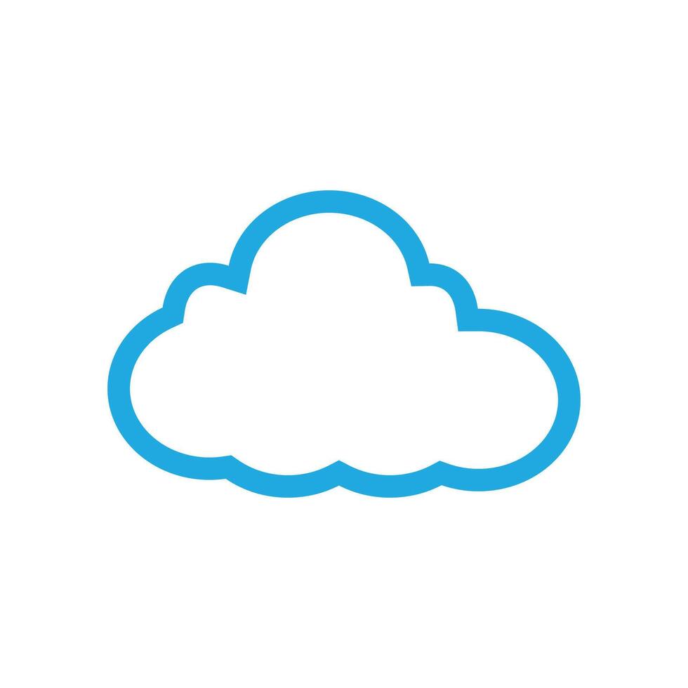 Cloud logo vector template symbol deesign