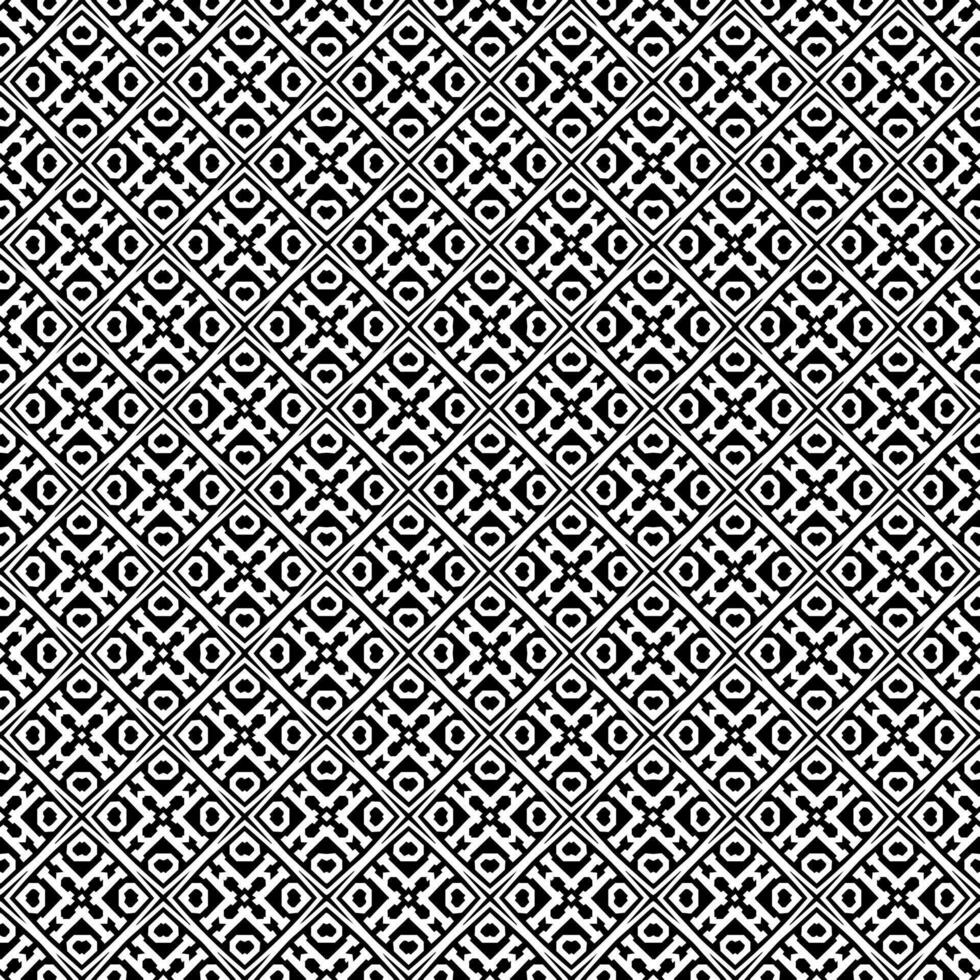 Black and white seamless abstract pattern. Background and backdrop. Grayscale ornamental design. vector