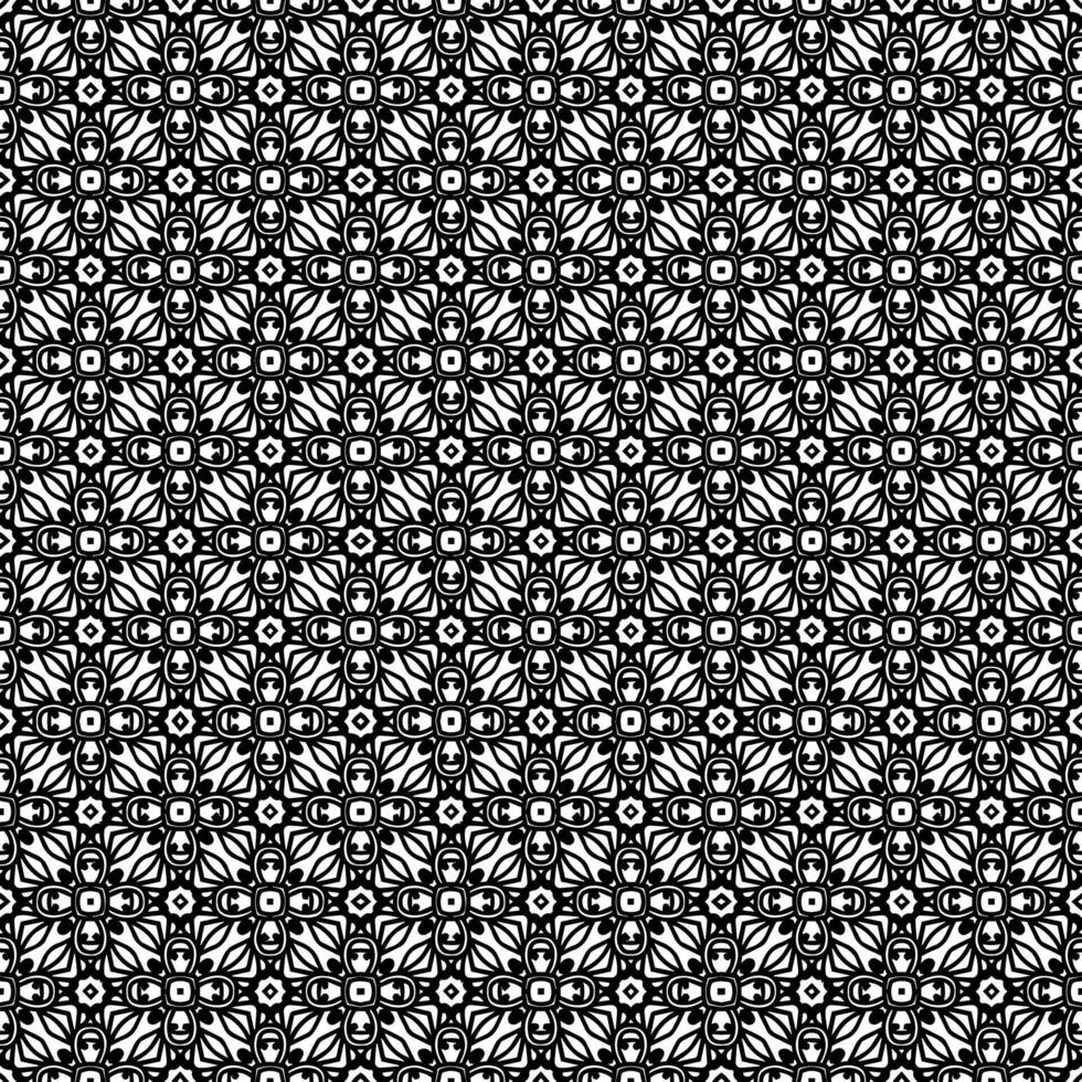 patrón abstracto sin costuras en blanco y negro. fondo y telón de fondo. diseño ornamental en escala de grises. vector