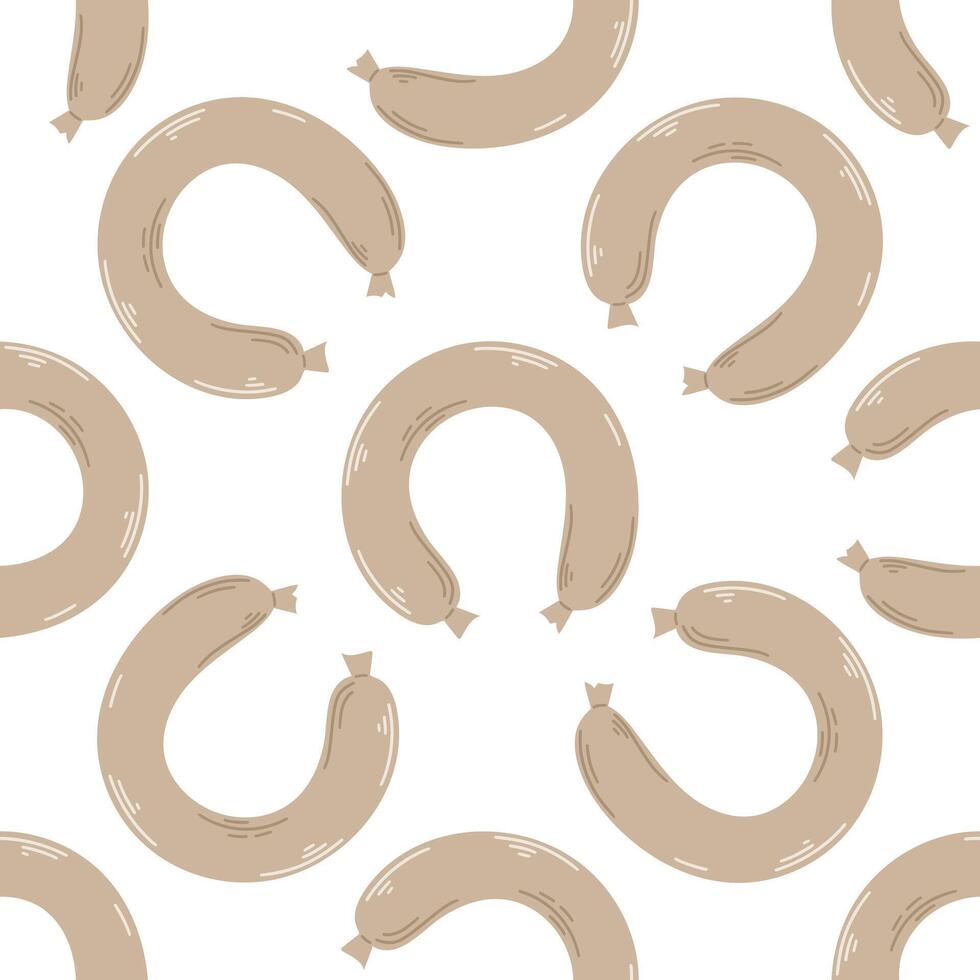 Liver sausage rings background vector