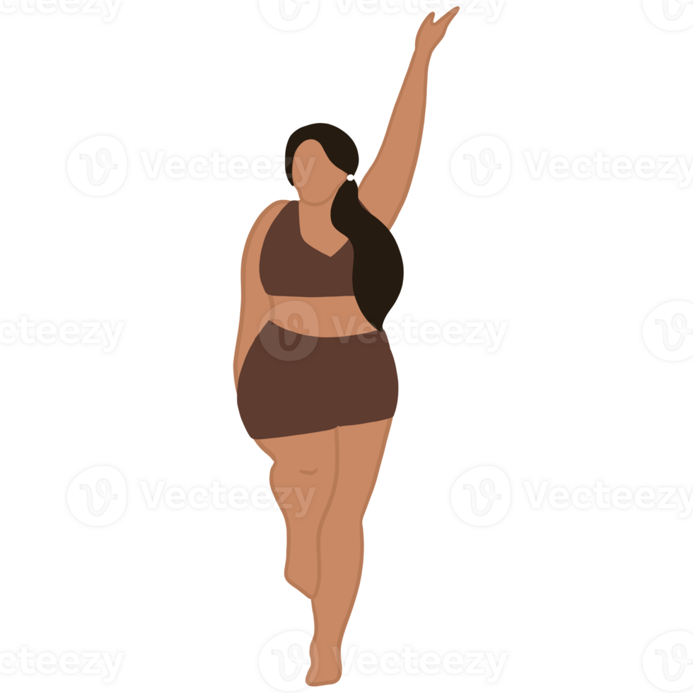 A Portrait Of A Woman With Gym Clothes png