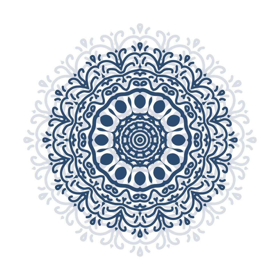Simple Luxury Decorative Mandala Template Background Illustration Floral Mandala Art Design vector