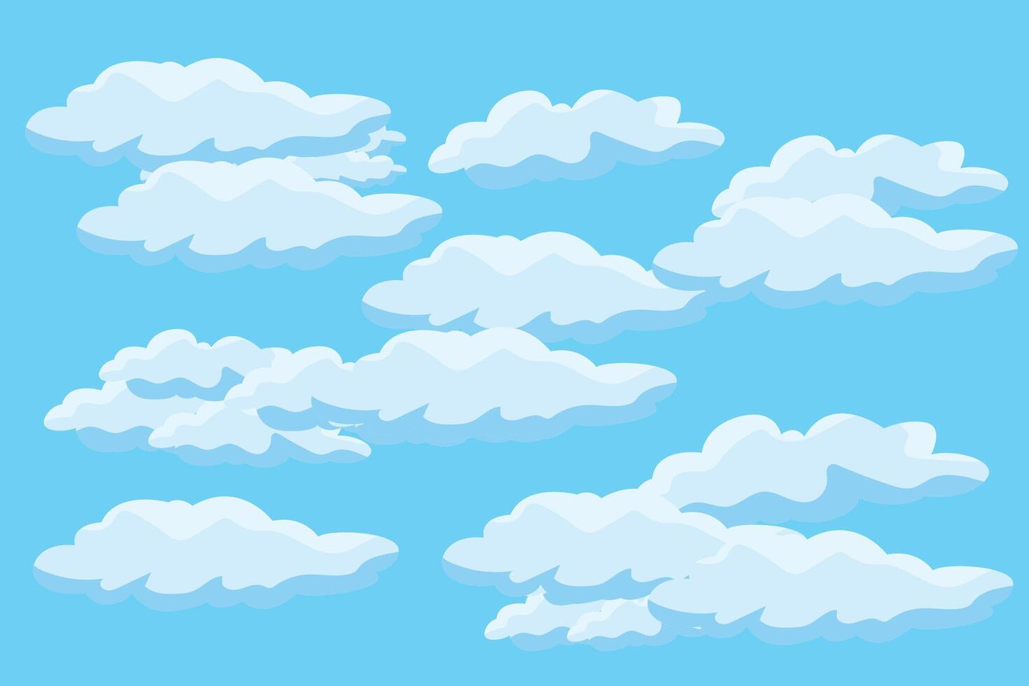 nube cielo escena antecedentes vector sencillo nube ilustración modelo diseño