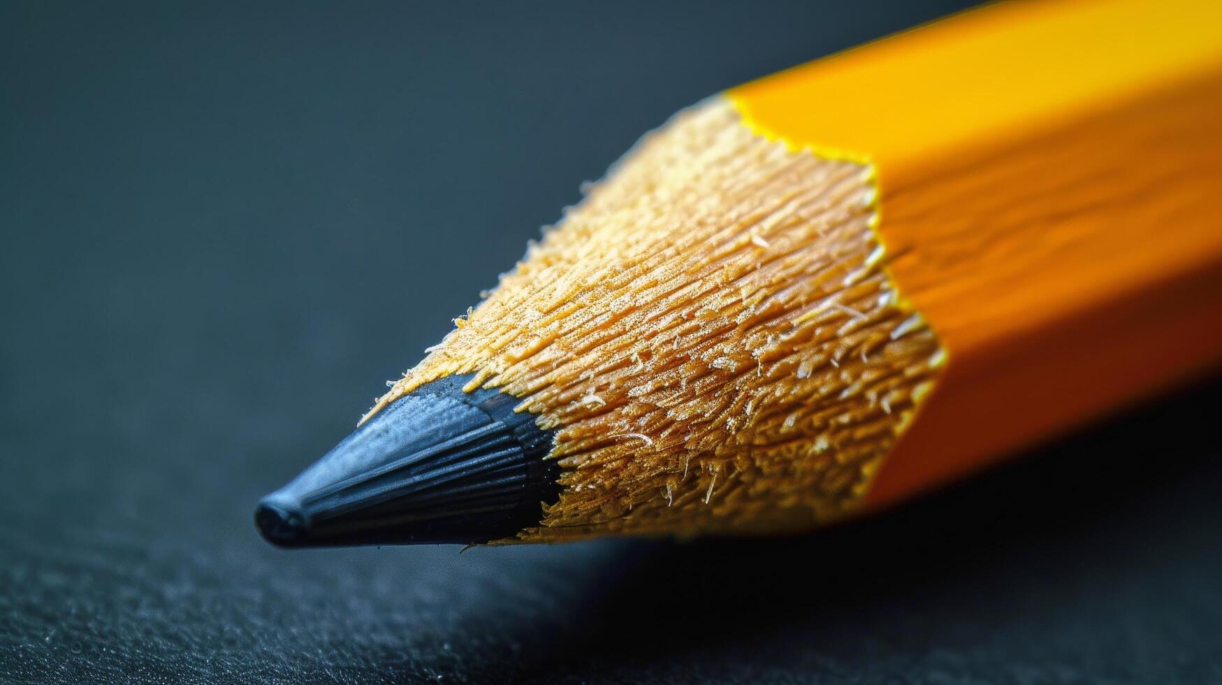 AI generated Close Up of a Pencil With Blurry Background photo