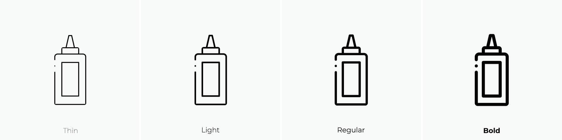 mayonaisse icon. Thin, Light, Regular And Bold style design isolated on white background vector