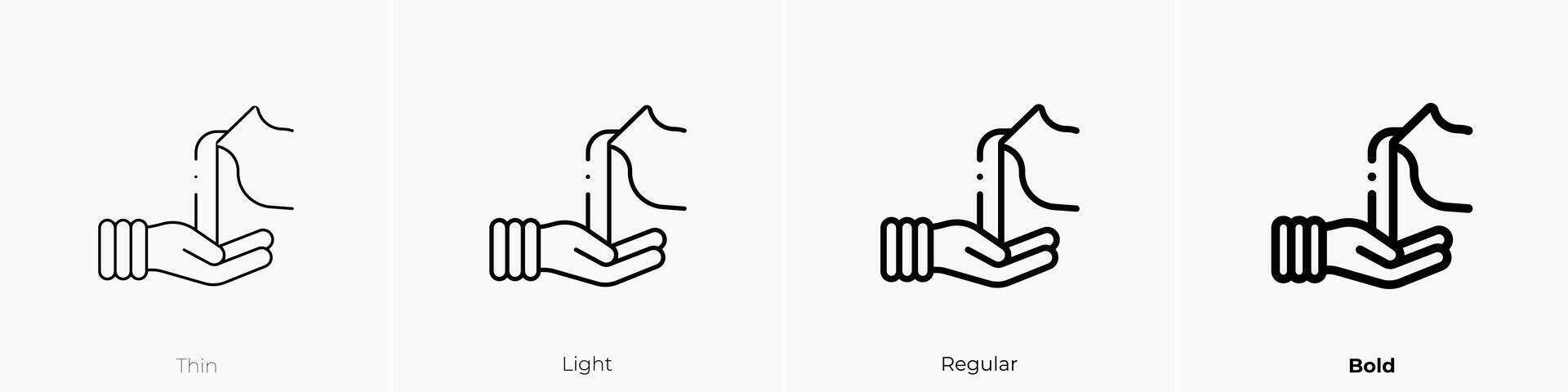 milk icon. Thin, Light, Regular And Bold style design isolated on white background vector