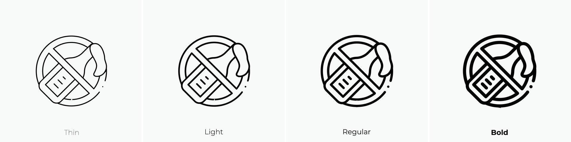 molotov icon. Thin, Light, Regular And Bold style design isolated on white background vector