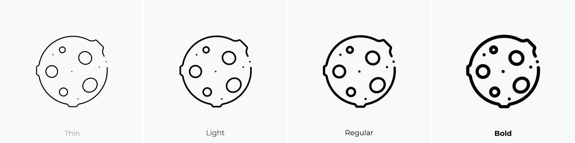 mercurio icono. delgado, luz, regular y negrita estilo diseño aislado en blanco antecedentes vector