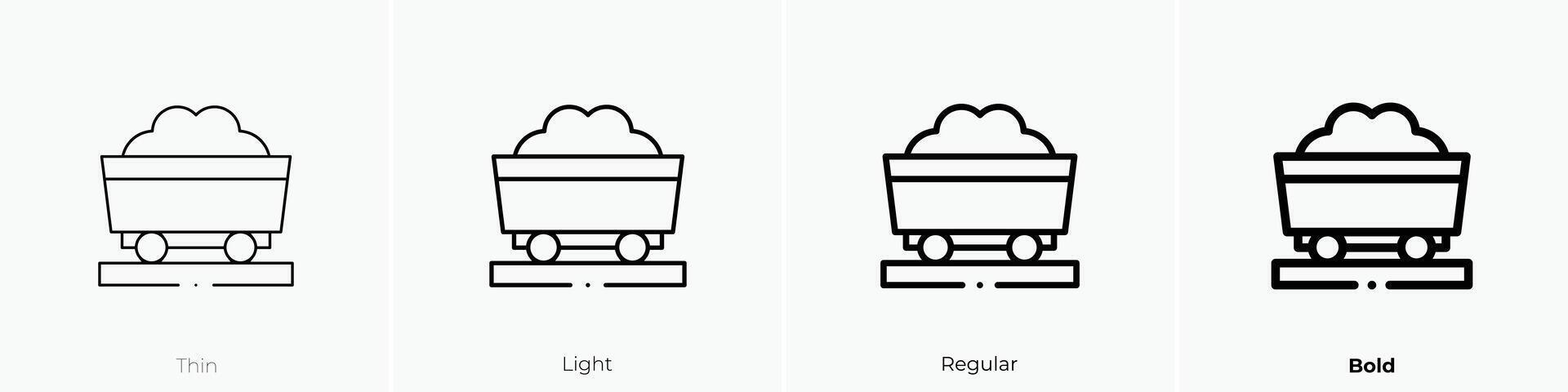 mía icono. delgado, luz, regular y negrita estilo diseño aislado en blanco antecedentes vector