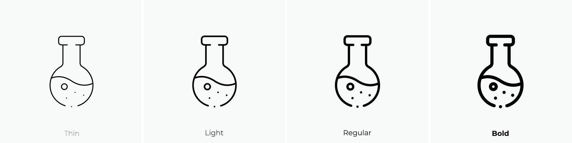 medical lab icon. Thin, Light, Regular And Bold style design isolated on white background vector