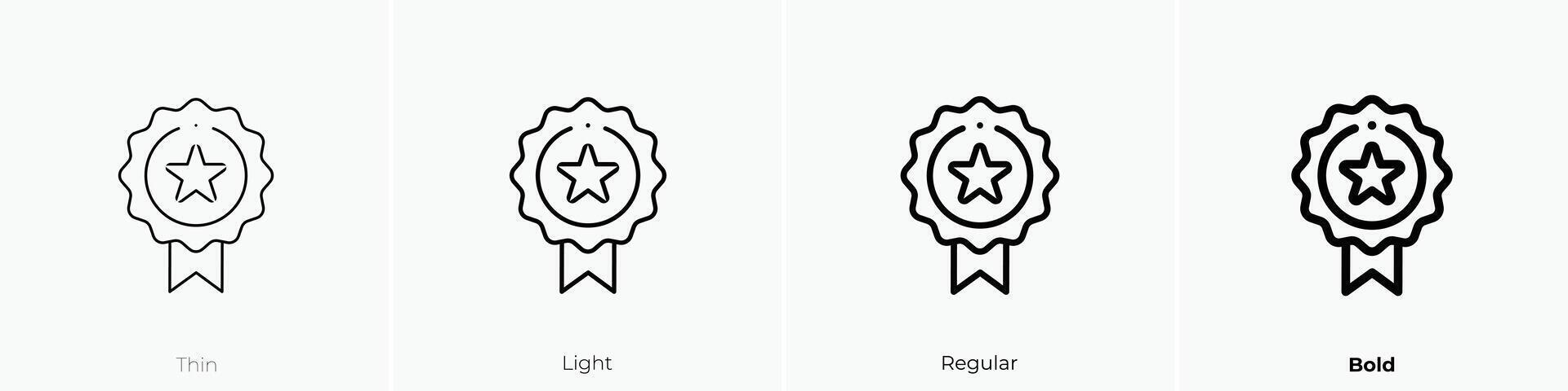 membership icon. Thin, Light, Regular And Bold style design isolated on white background vector