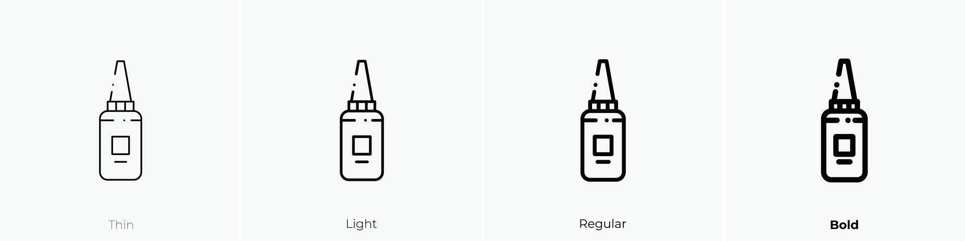 mayonnaise icon. Thin, Light, Regular And Bold style design isolated on white background vector