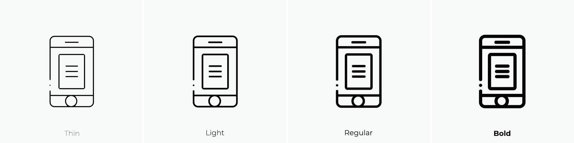 Noticias reportero icono. delgado, luz, regular y negrita estilo diseño aislado en blanco antecedentes vector