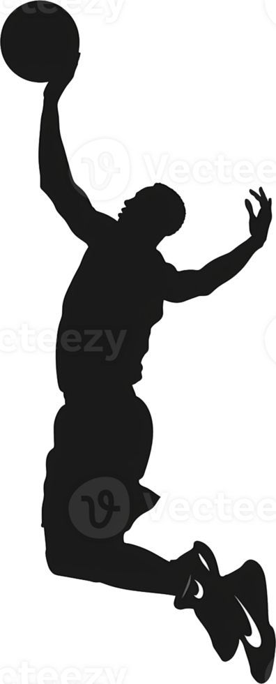 AI generated silhouette of a person png