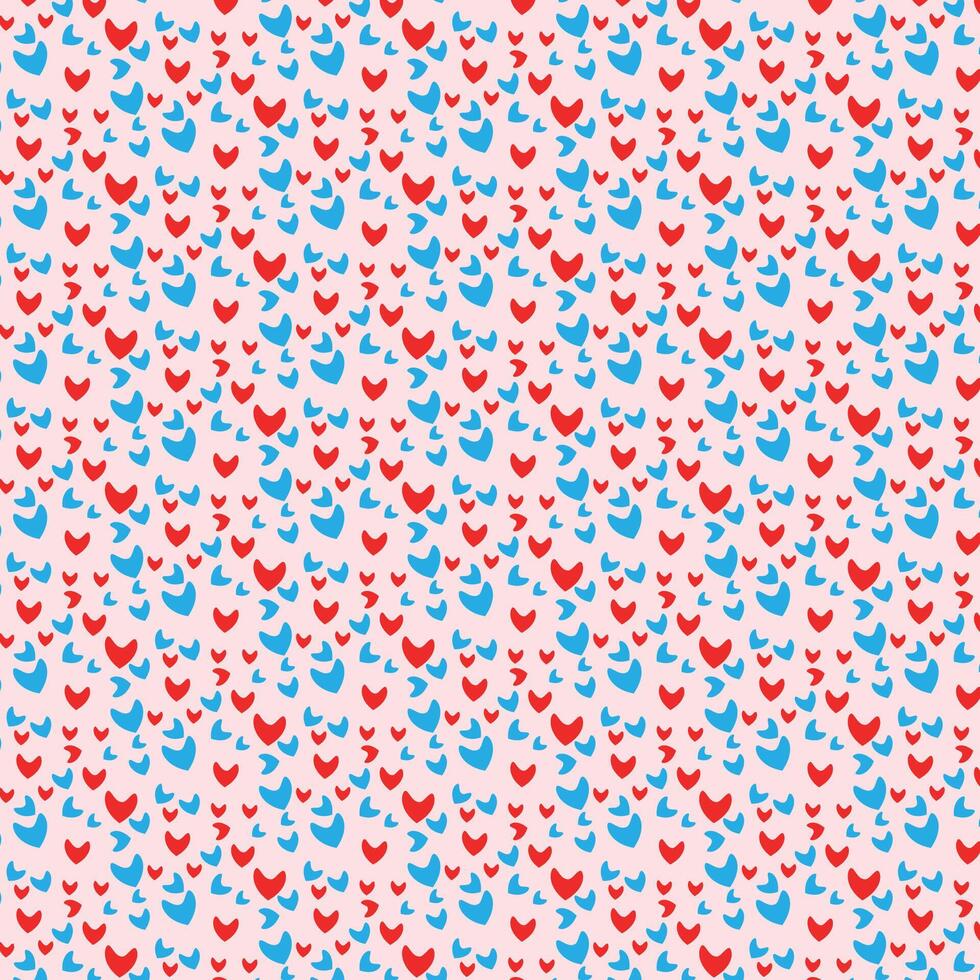 Cute small love heart pattern wallpaper for textile fabric print vector