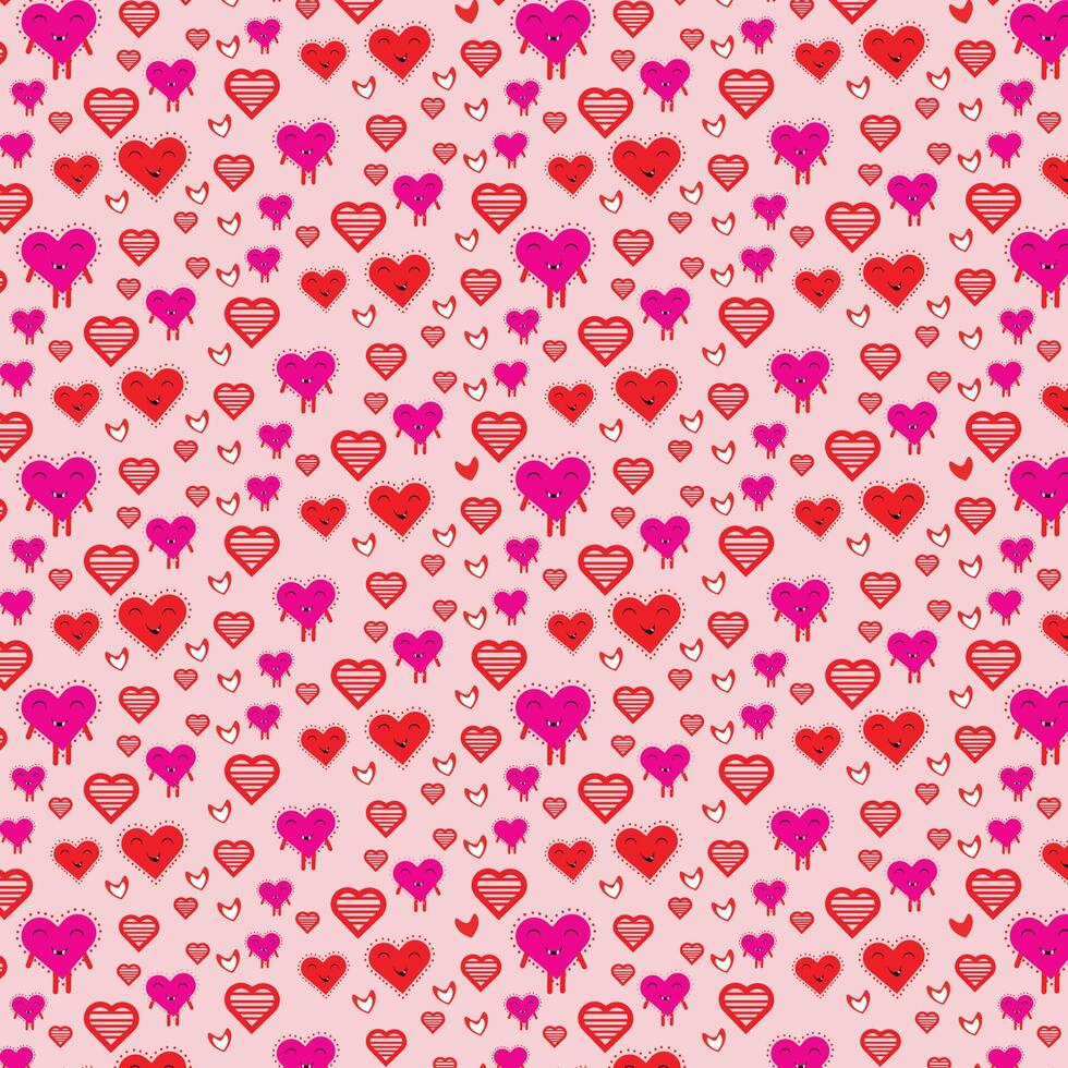 Valentine's Day Pattern with a heart vector