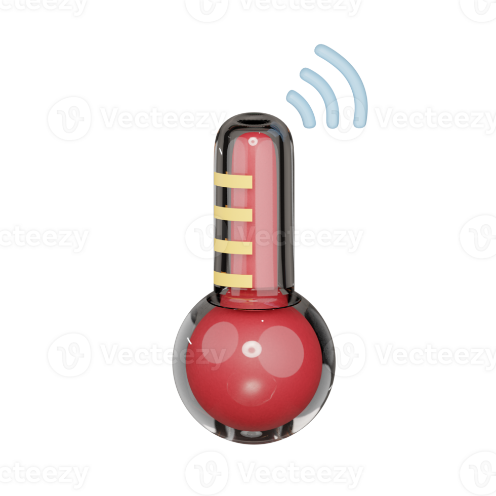 Online Temperature 3d illustration png