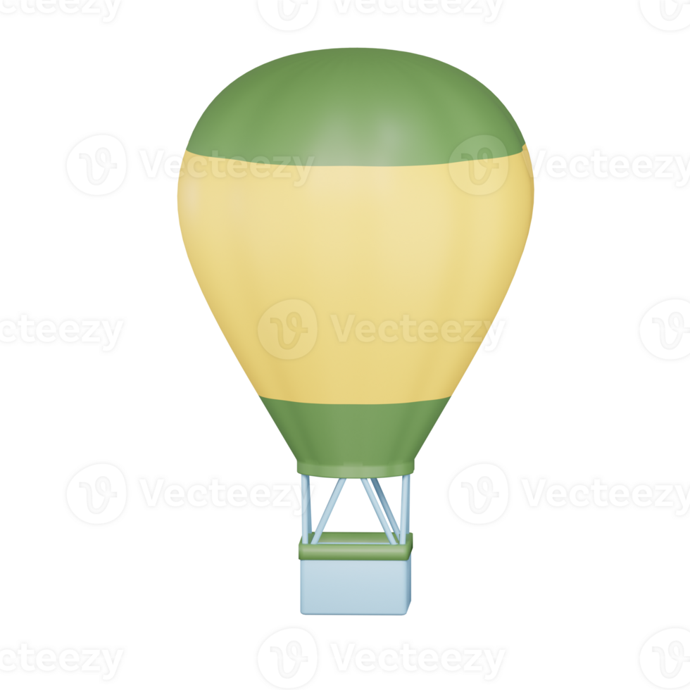 Hot Air Ballon 3d illustration png