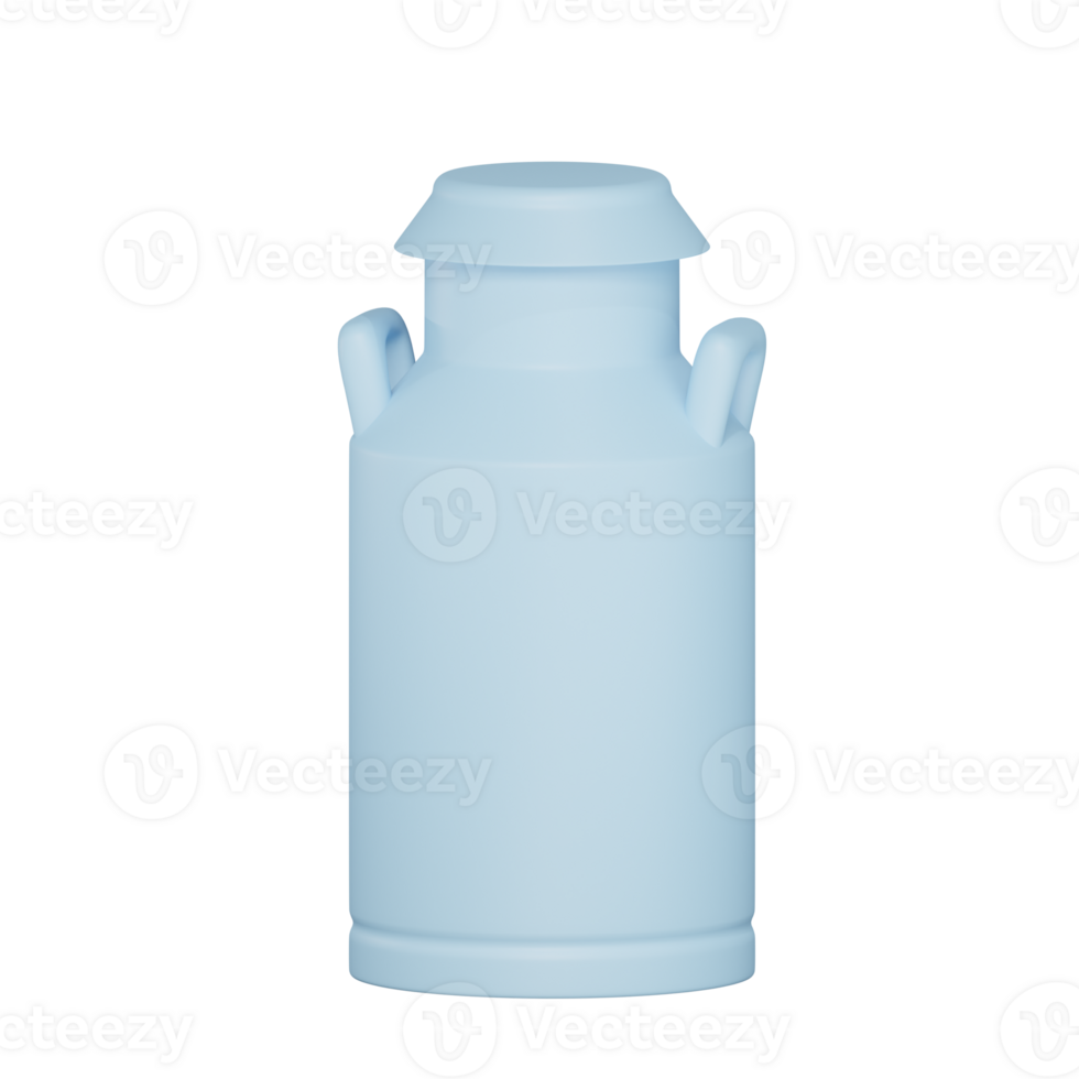 Milk Can 3d illustration png