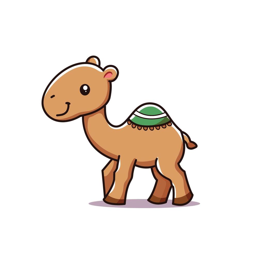 Cute Camel Vector Design Illustration