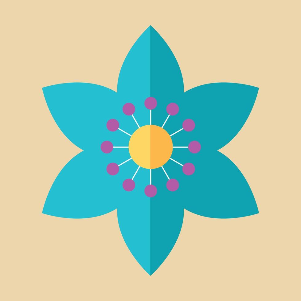 flor ilustración plano vector