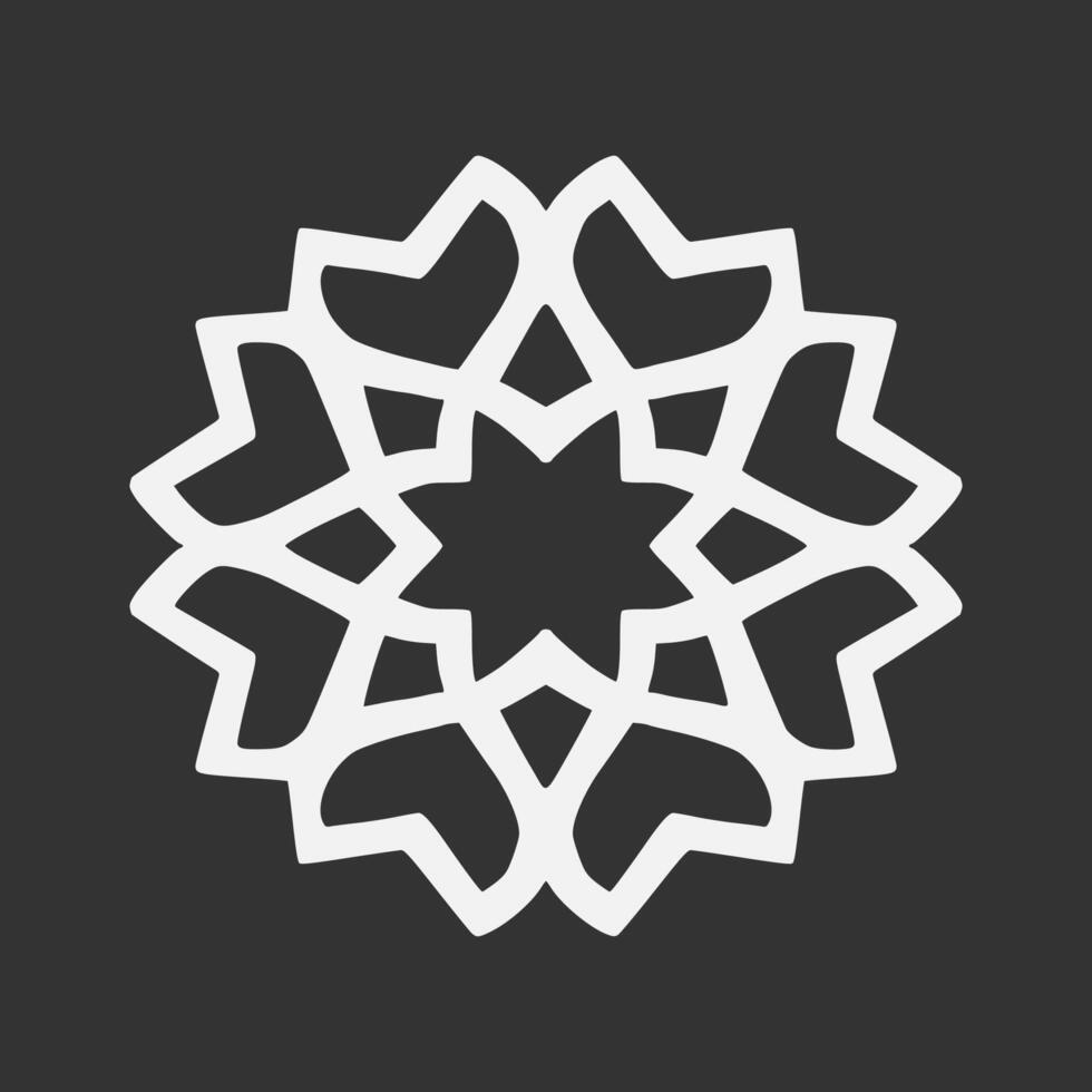 Islamic Geometric. Abstract mandala. Ethnic decorative element vector